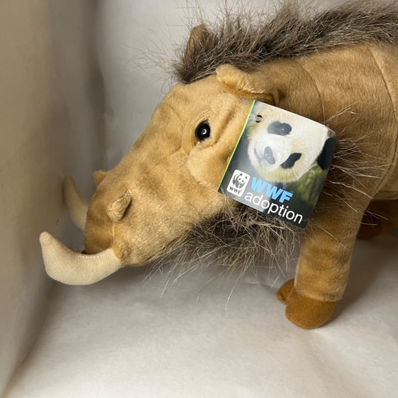 Vintage 13" WWF Rare WARTHOG Plush NEW with Tags FIESTA - Picture 2 of 9